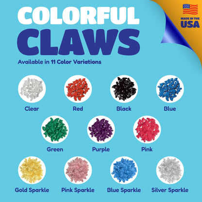 Soft Claws Cat Nail Caps for Small Cats-(40 Caps, Sparkle)-Made