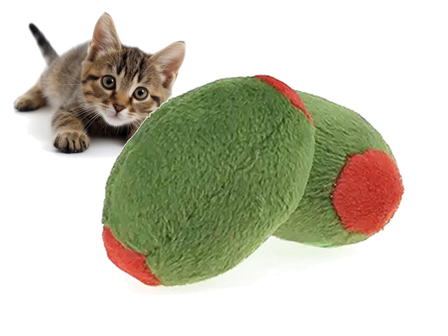 munchiecat Cat Toy Set 2-Piece Organic Catnip Toys with Soft Catnip