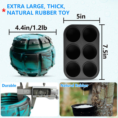 Yipetor Frozen Treat Dispensing Dog Toy Large Chew Toy, Freezable Chew