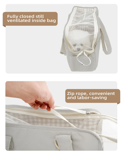 ONECUTE Dog Carrier for Small Dogs Rabbit cat with Large Pockets Bag