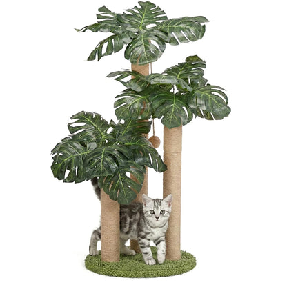 LEMONDA Cat Scratching Post,Cat Scratcher Tree with 3 Scratching Posts