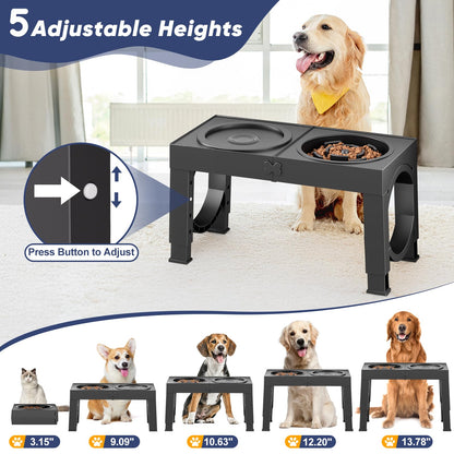 XIAZ Elevated Dog Bowls Large Breed Raised Dogs Bowl Stand Bowl