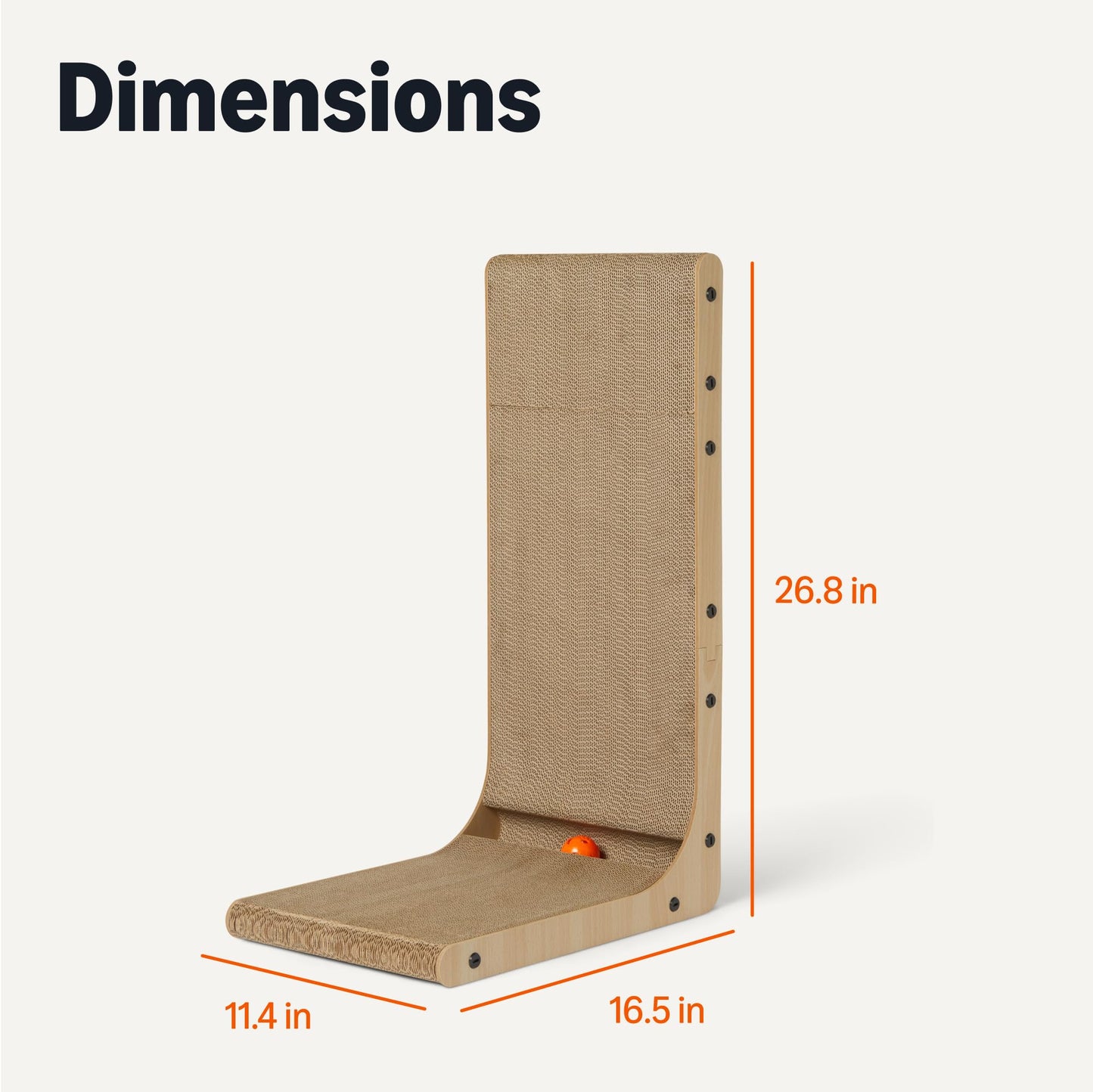 Amazon Basics Cat Scratch Post L-Shaped Cat Scratching Post Catnip
