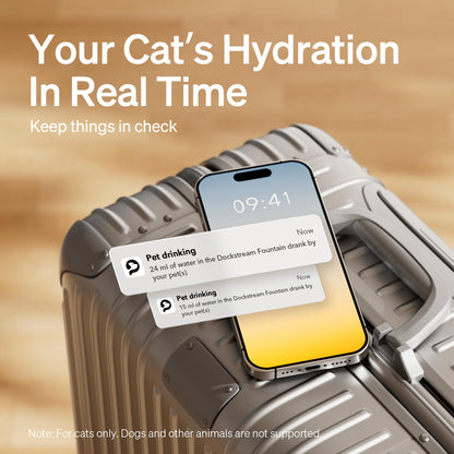 PETLIBRO Cat Water Fountain, App Monitoring Pet Fountains Tray