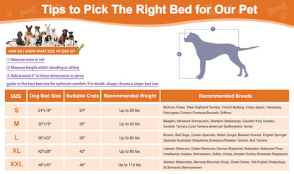 POCBLUE Extra Large Dog Bed, Washable XXL Plush Pet Mat