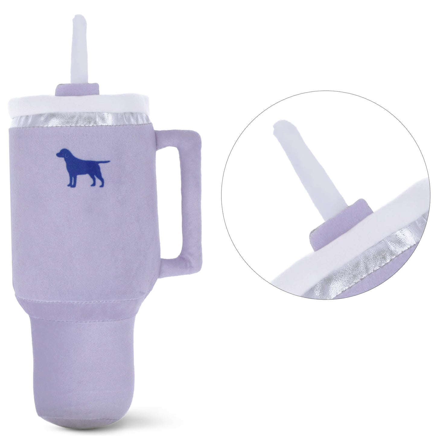 PUPROAR Pup Cup Tumbler Dog Toy, Cute Girl Dog Toys and Birthday Plush