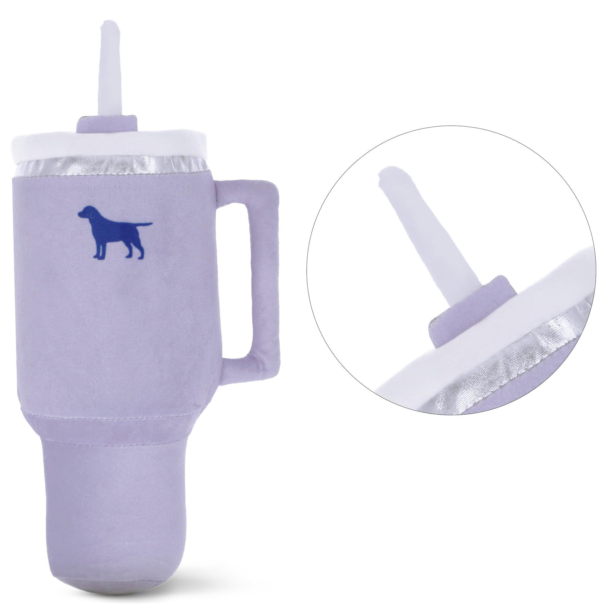 PUPROAR Pup Cup Tumbler Dog Toy, Cute Girl Dog Toys and Birthday Plush