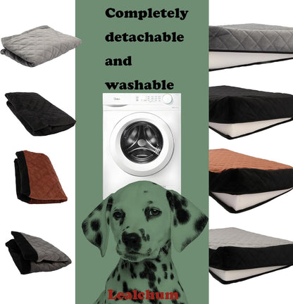 Lealchum Dog Car Seat for Medium/Large Dogs,2 Clip-On Safety Seat
