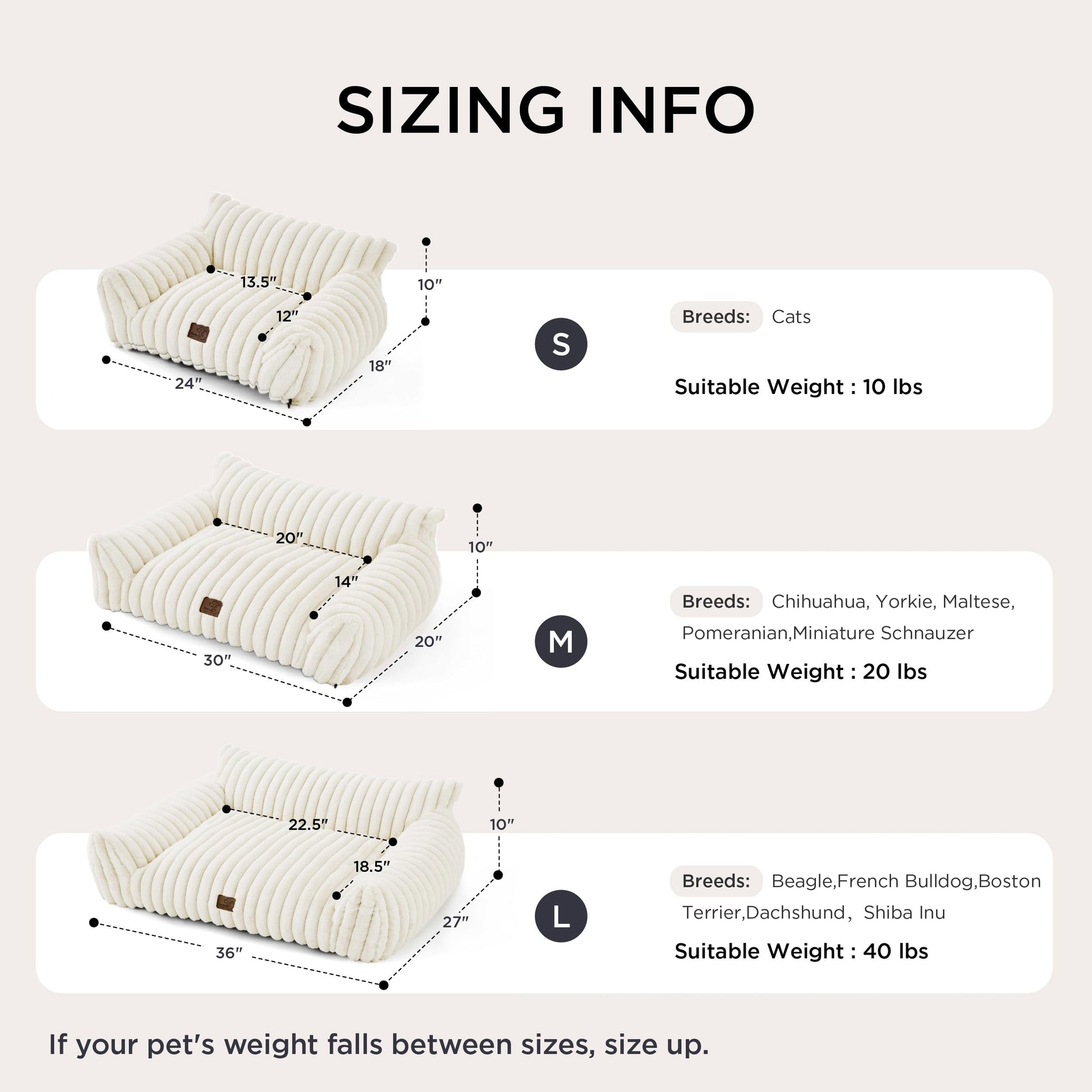 Bedsure Cute Cat Couch for Pets Fluffy Cat beds with Soft Cover
