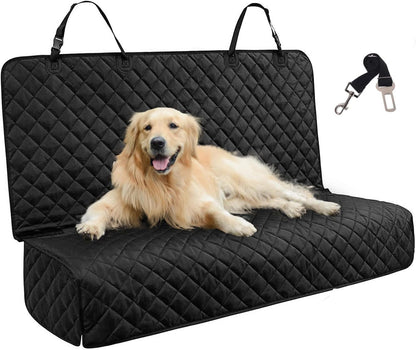 JSTHT Dog Car Seat Cover for Back Seat Waterproof Bench Seat Cover
