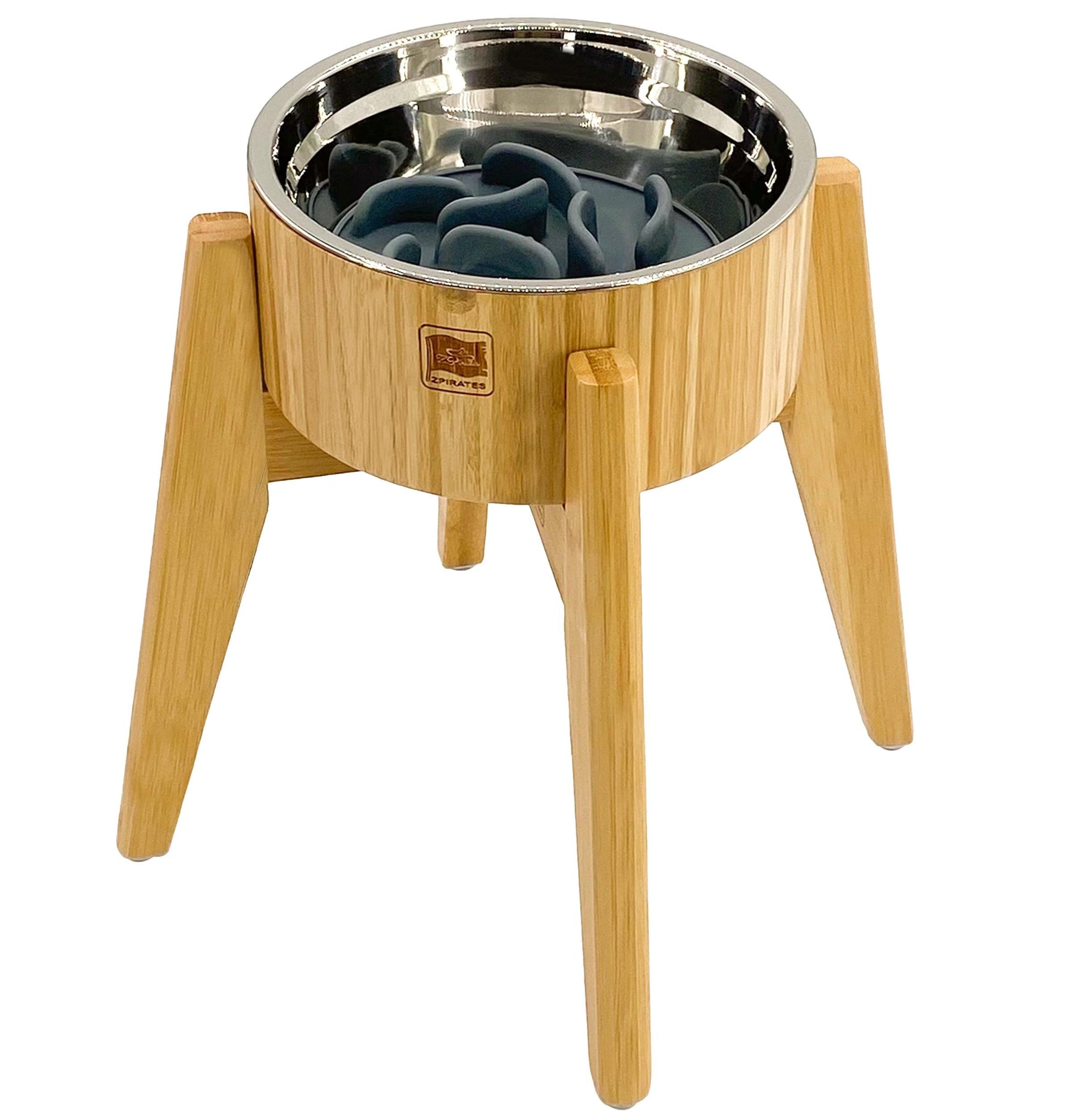 Elevated Slow Feeder Dog Bowls Large Breed (12-inch-high) Raised Bowl