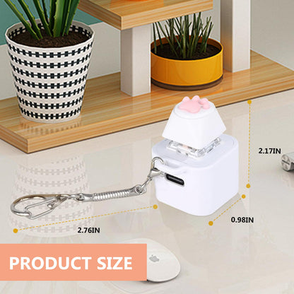 Cat Fidget Toy Can Make Cat Sounds Cat's paw Keychain,USB-C Toy