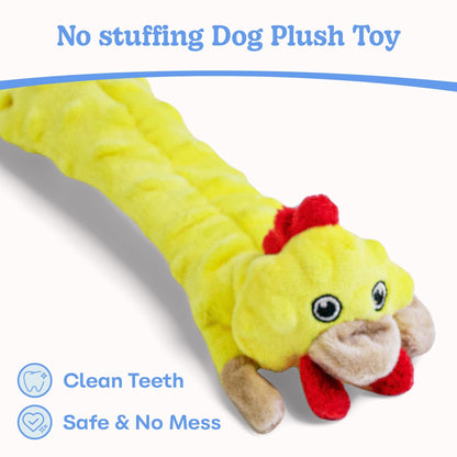 SHARLOVY Dog Squeaky Toys 5 Pack, Bubble Plush Puppy Teething Plush