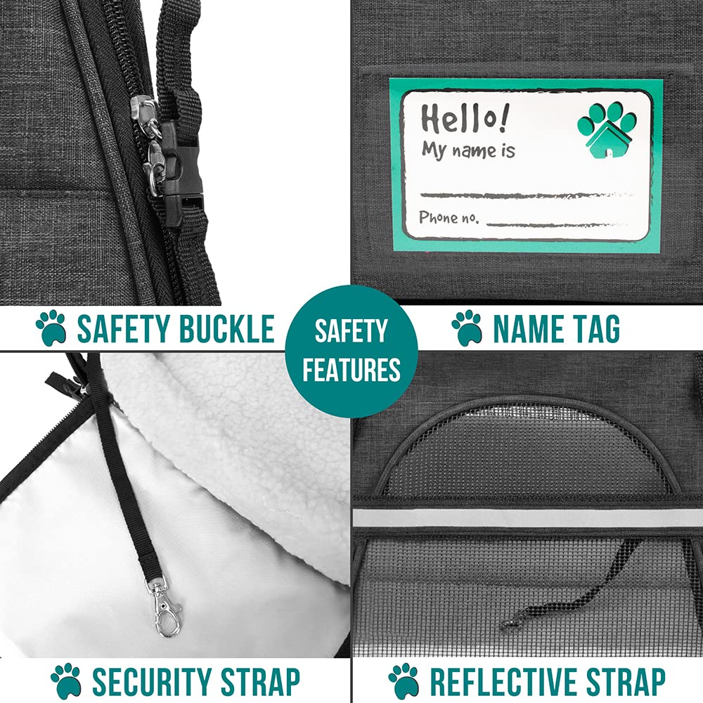 PetAmi Airline Approved Soft-Sided Dog and CAT Travel Carrier