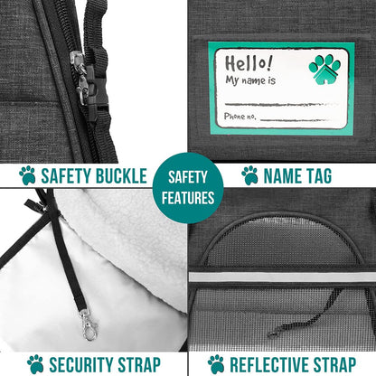 PetAmi Airline Approved Soft-Sided Dog and CAT Travel Carrier