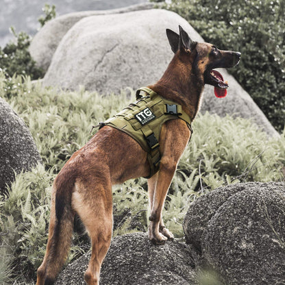 Tactical Dog Harness, Full Body Dog Harness with Handle Heavy Harness