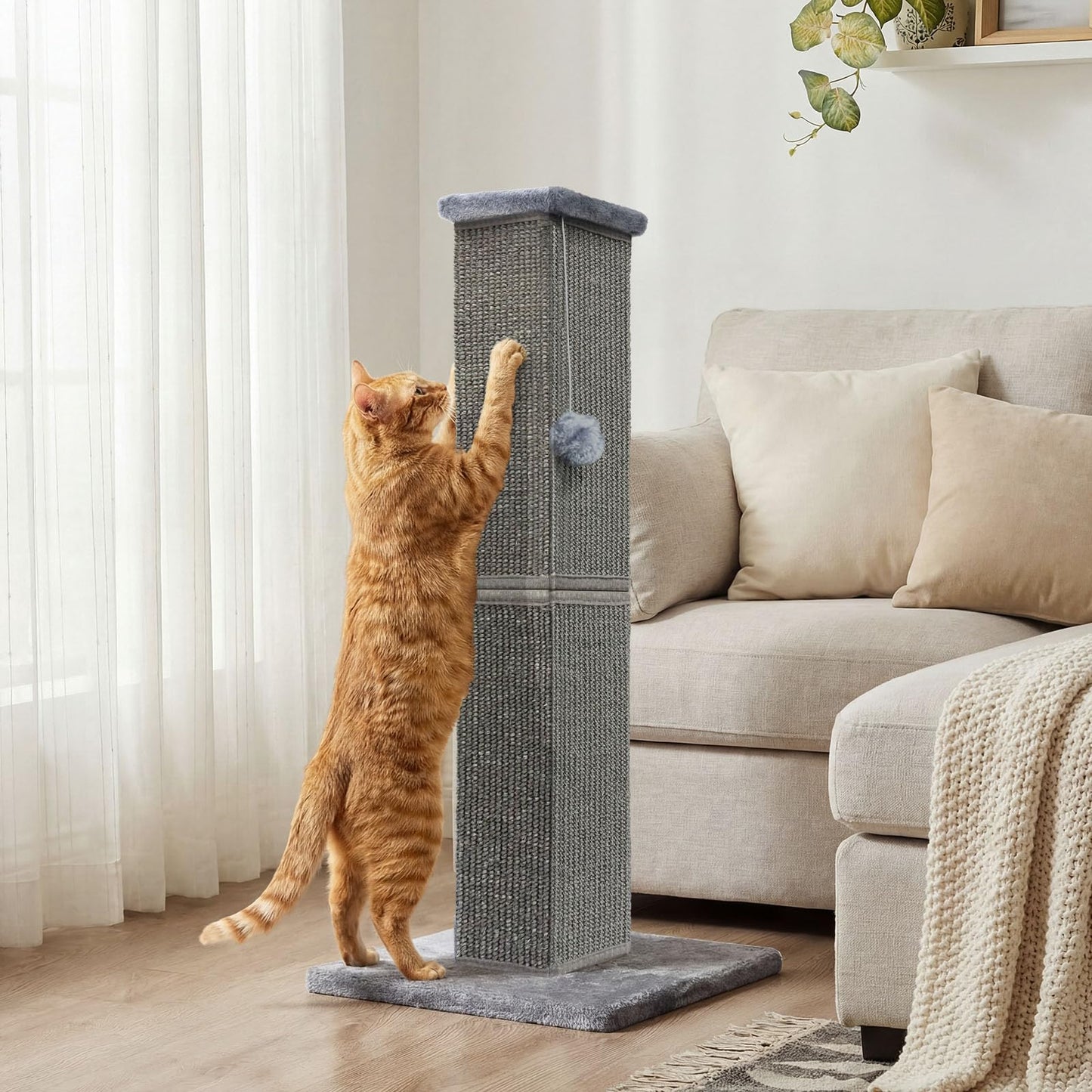 YULOYI Cat Scratching Post for Indoor Large Cats and Kitten, Scratcher