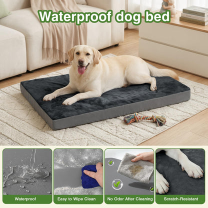Outdoor Dog Beds Waterproof Washable, XXL Crate Pad Extra Large Bed