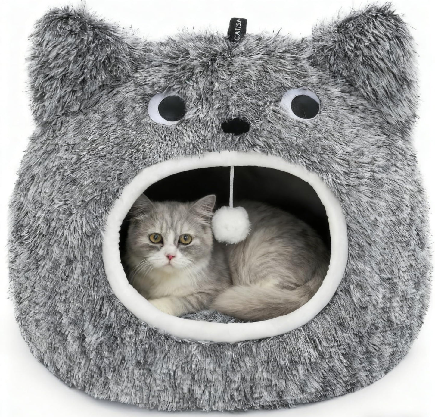 CATISM Cat Bed, Cat Beds for Indoor Cats Kitten Bed Cave Washable Bed