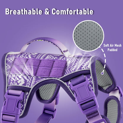 Tactical Dog Harness X-Large No Pull Easy Walker, Escape Proof Harness