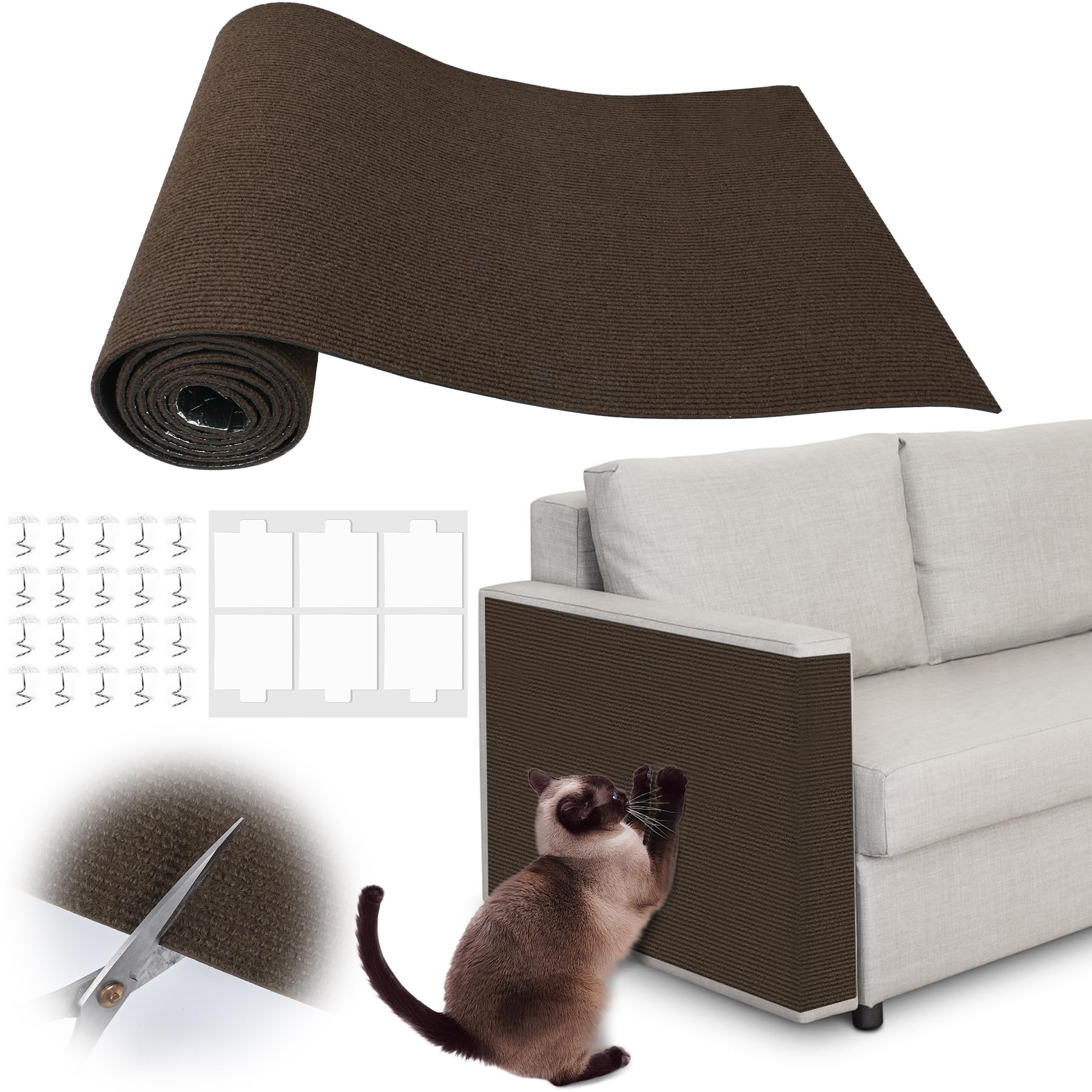 Inchoco Cat Sofa Scratch Furniture Protector 100" x 15.8" Furniture