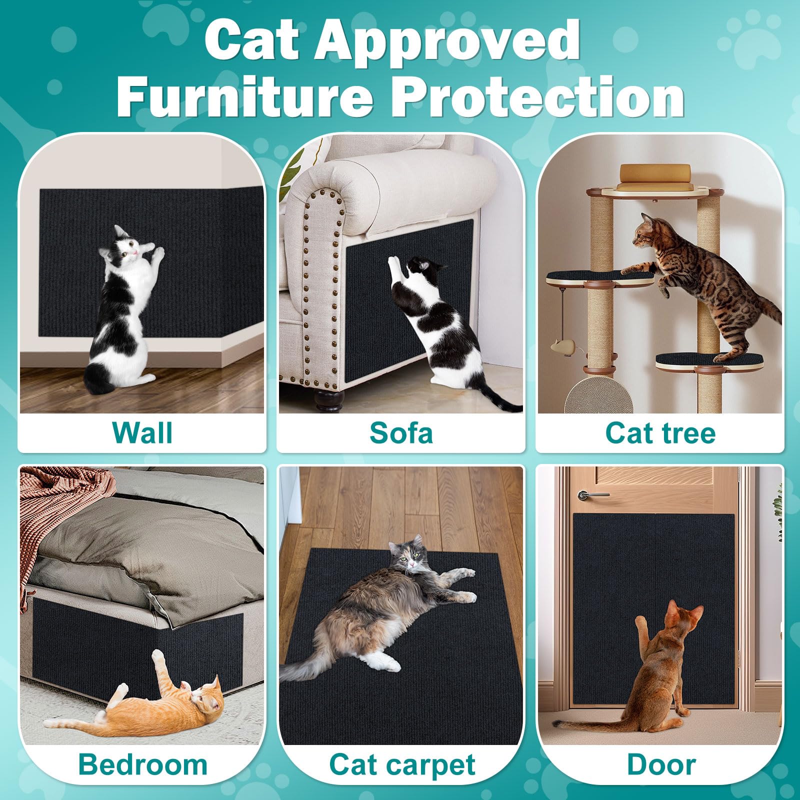 ENONCI Bed Cat Scratcher Pad, x15. Cat Scratching Bed