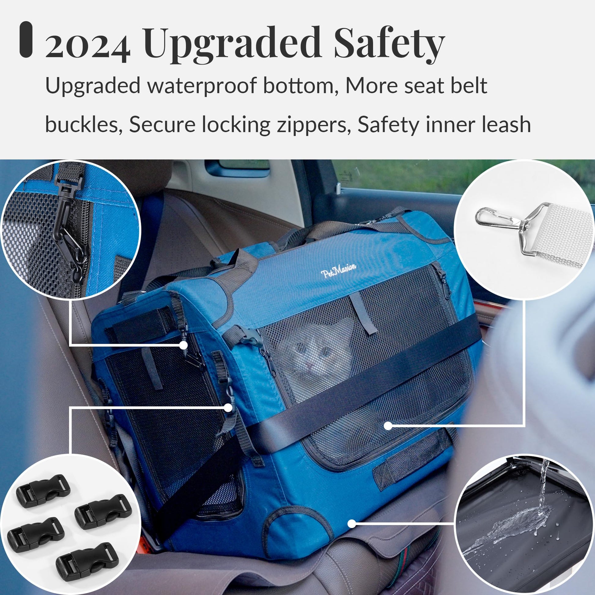 PetMasion Extra Large Cat Carrier for 2 Cats, Collapsible Soft Bag