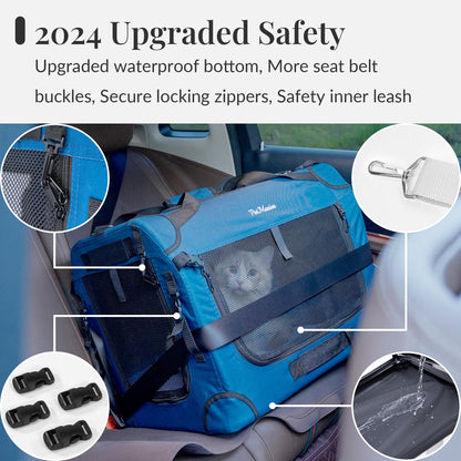 PetMasion Extra Large Cat Carrier for 2 Cats, Collapsible Soft Bag