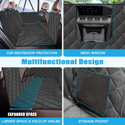 Kytely Back Seat Extender for Dogs,Hard Bottom Dog Car Seat Cover