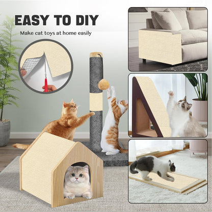 x15.8" Anti Cat Scratch Couch Furniture Protector, Adhesive Furniture