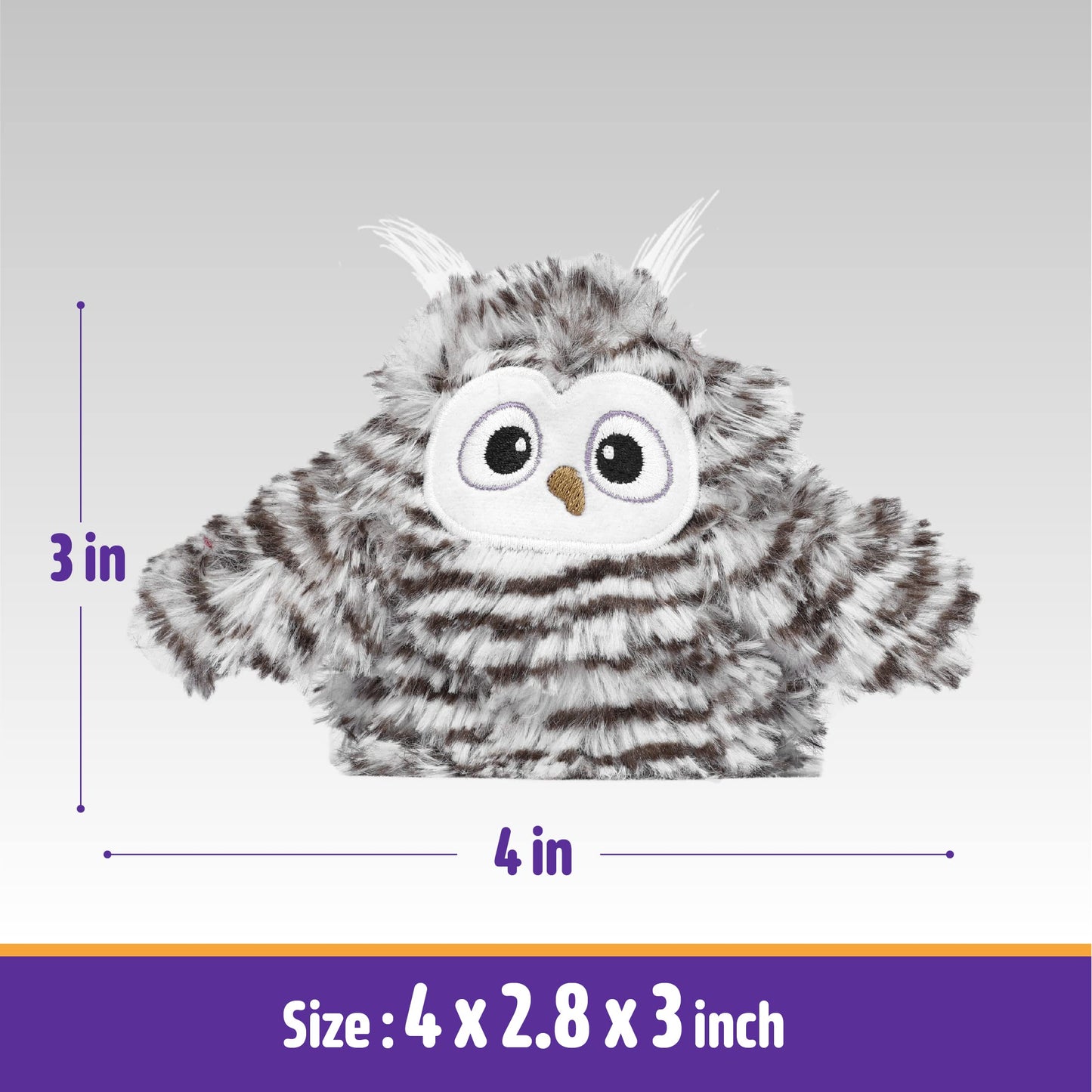 Kimee Interactive Cat Toy Rechargeable Automatic Chirping Owl Catnip