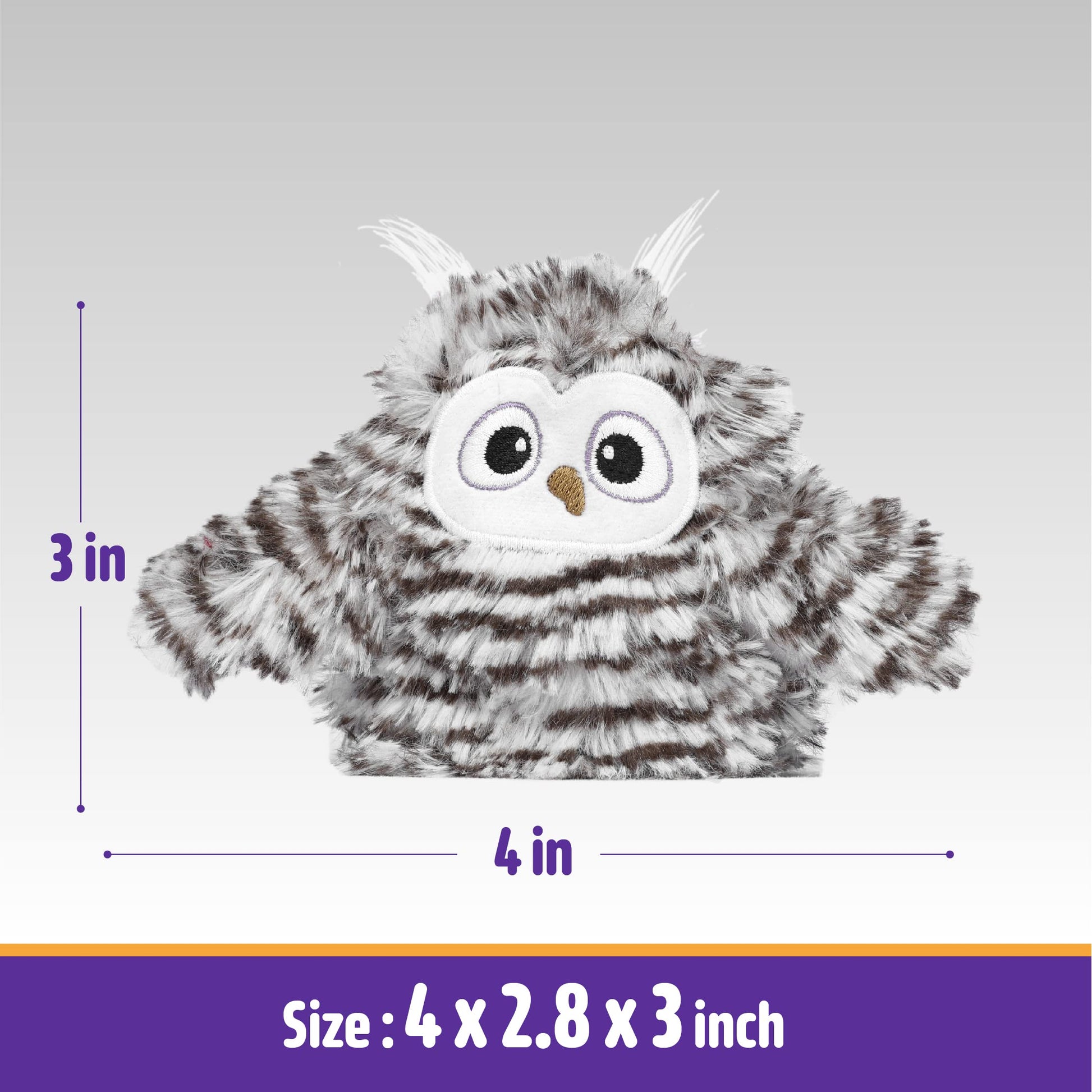 Kimee Interactive Cat Toy Rechargeable Automatic Chirping Owl Catnip