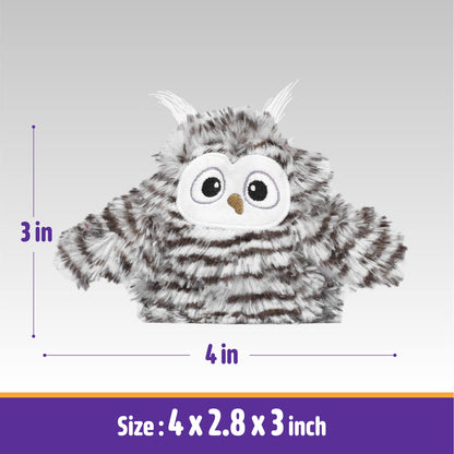 Kimee Interactive Cat Toy Rechargeable Automatic Chirping Owl Catnip