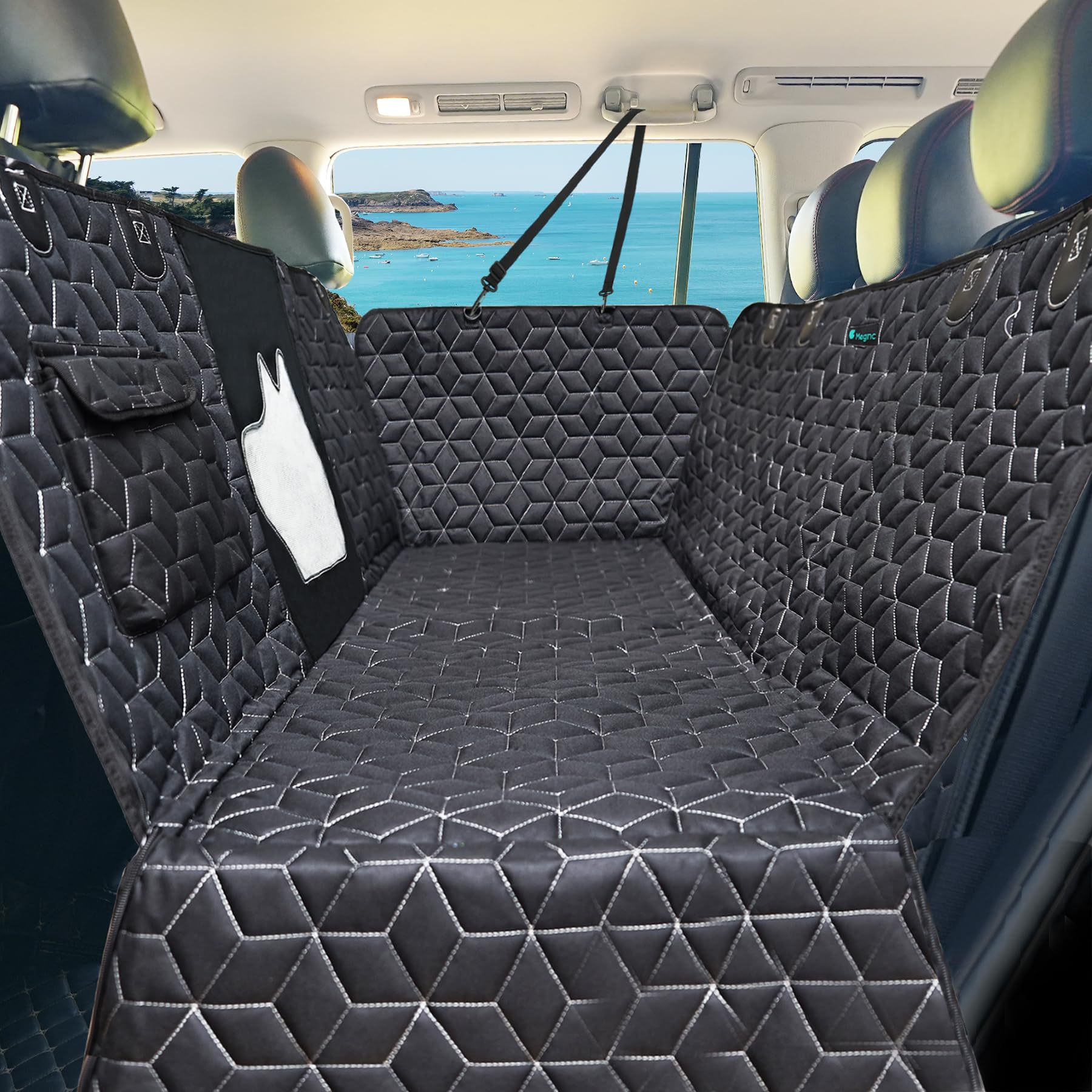Dog Seat Covers for SUV Back Seat,100% Waterproof Dog Hammock for Seat
