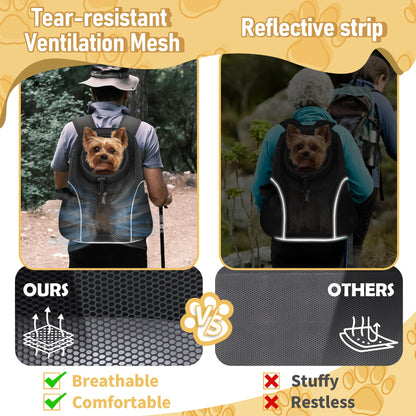 WOYYHO Pet Dog Carrier Backpack Small Dog Front Backpack Carrier
