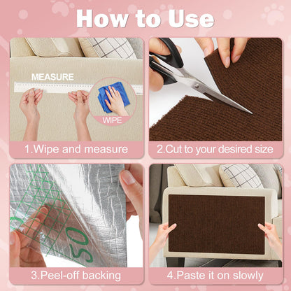 ENONCI Cat Scratcher Pad, x15.8" Scratching Mat,Trimmable Anti Bed