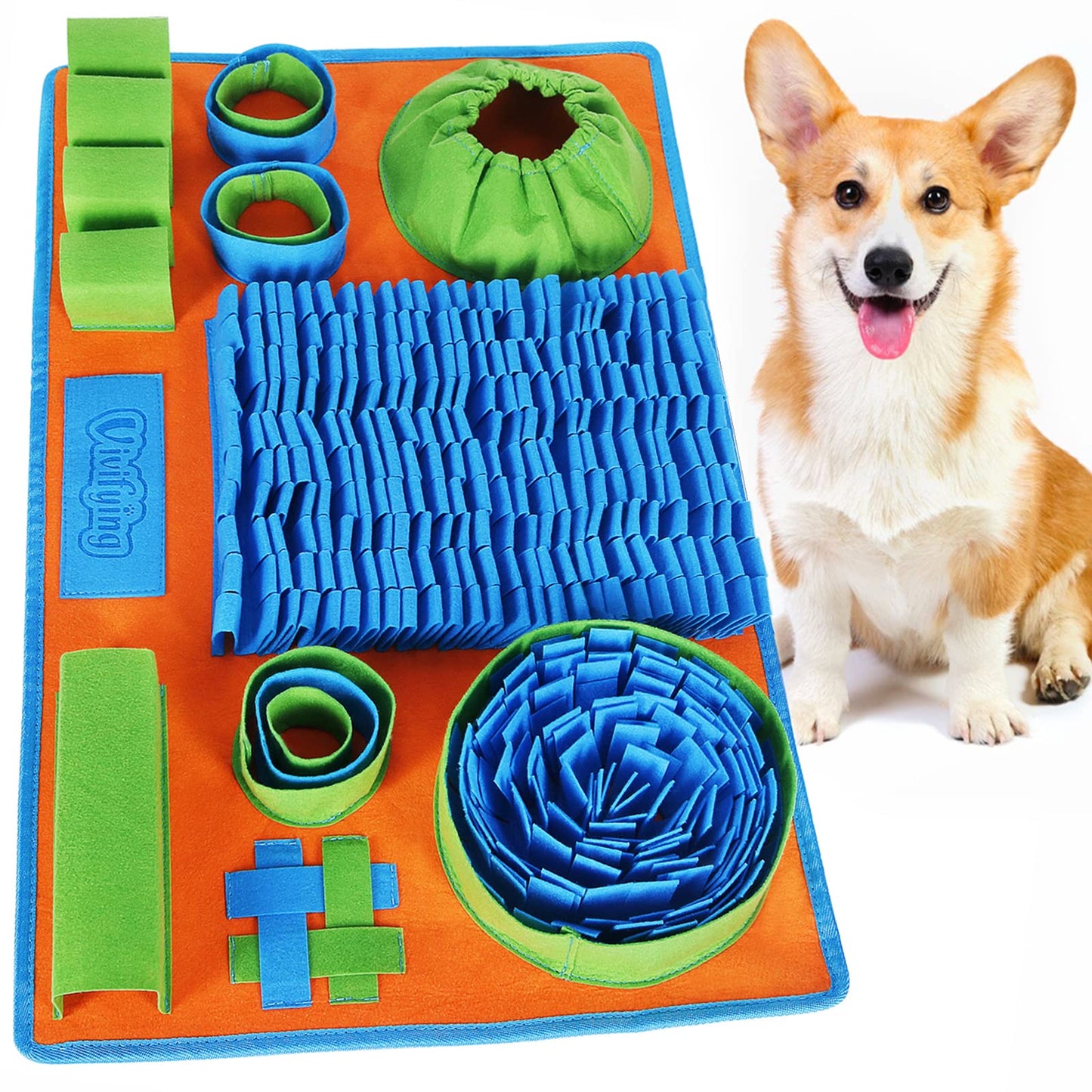 Vivifying Snuffle Mat for Dogs, Interactive Dog Puzzle Toy for Game