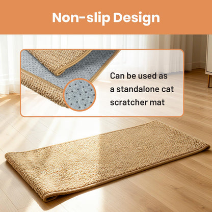 Ordora Large Cat Scratcher Mat: Upgrade Soft Sisal Horizontal Pad