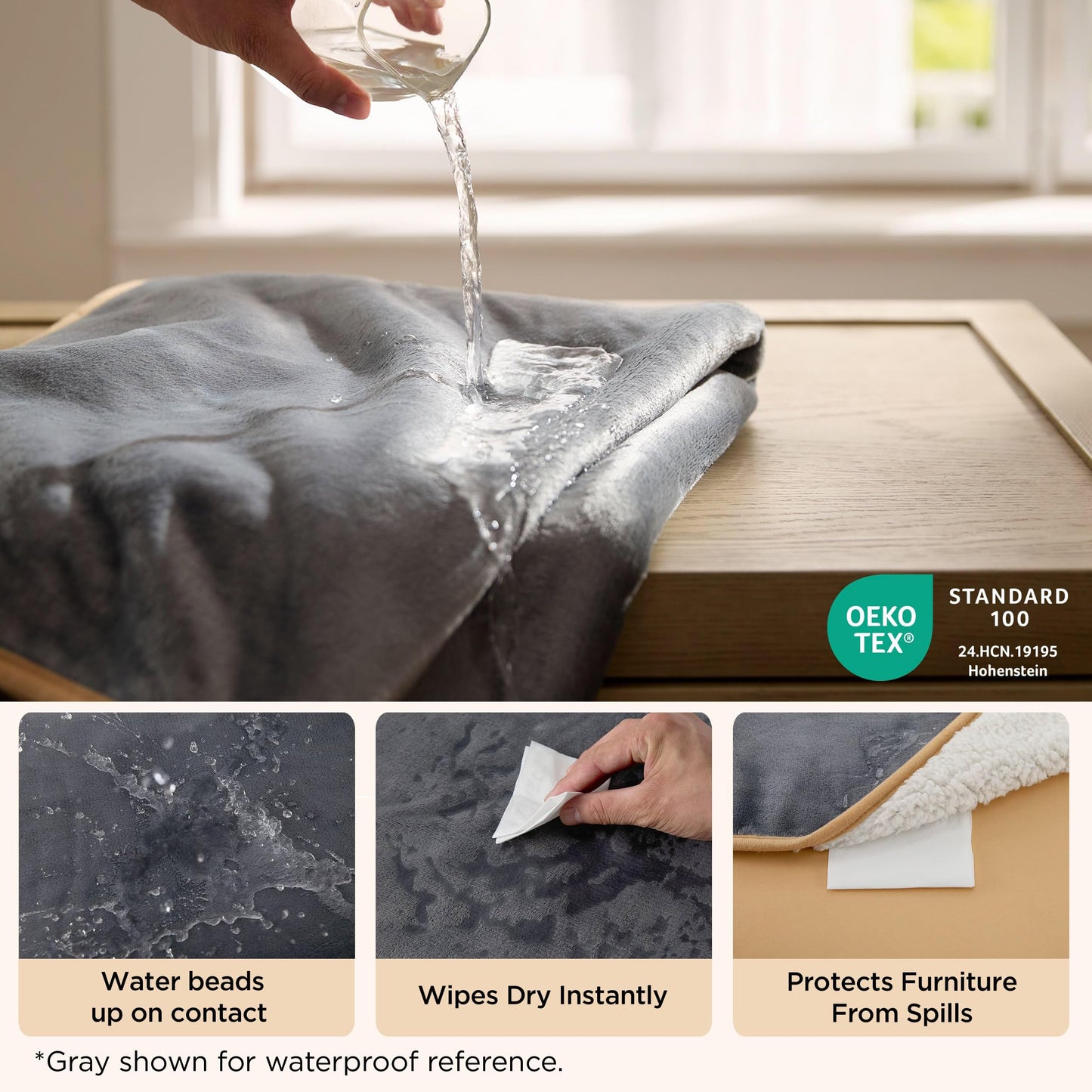 Bedsure Cat Blanket for Indoor Cats Waterproof Calming Cat Bed
