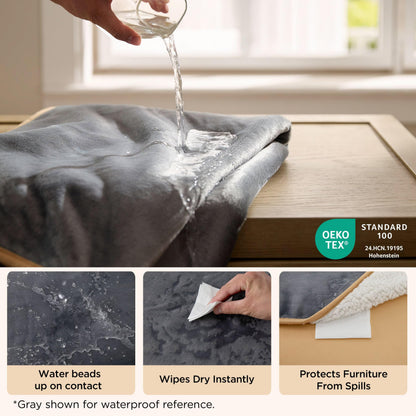 Bedsure Cat Blanket for Indoor Cats Waterproof Calming Cat Bed