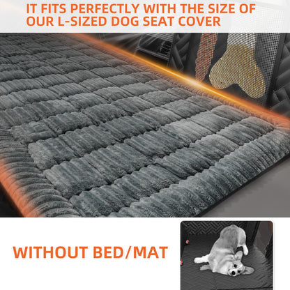 LEHNI Backseat Pet Bed Mat, Deluxe Dog Seat Covers,Truck Plaid Seat
