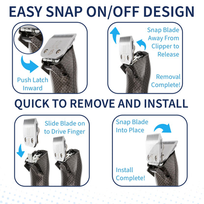 Bucchelli Detachable A Series 7 Skip Tooth Blade Dog Grooming Cuts