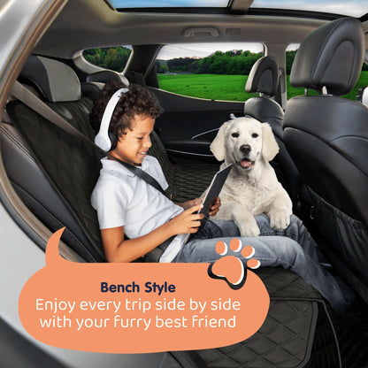 Petloox XL Dog Car Seat Cover for Back Seat, Waterproof Hammock