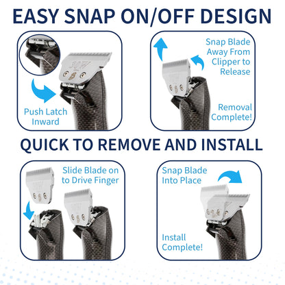 Bucchelli Skip Tooth 7 Wide Blade Dog Grooming Cuts Length Clipper
