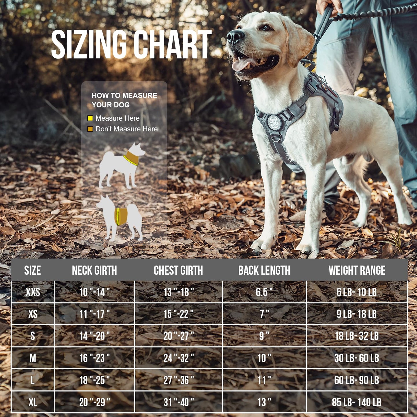 OneTigris Tactical Dog Training Vest No Pull Harness