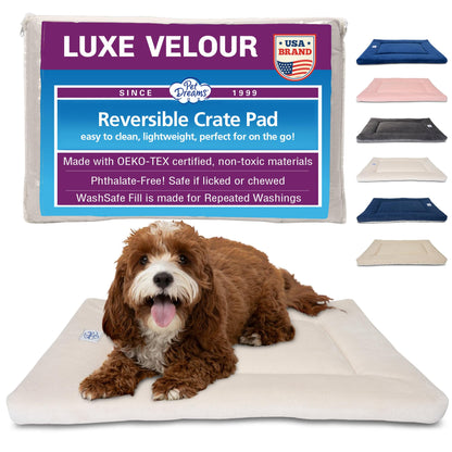 Pet Dreams Dog Crate Pad Washable Kennel Mat, Crate Pads Crate