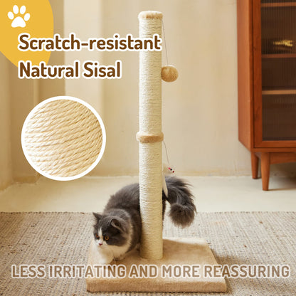 MeowHomm 32” Tall Cat Scratching Posts for Indoor Cats Adults Posts