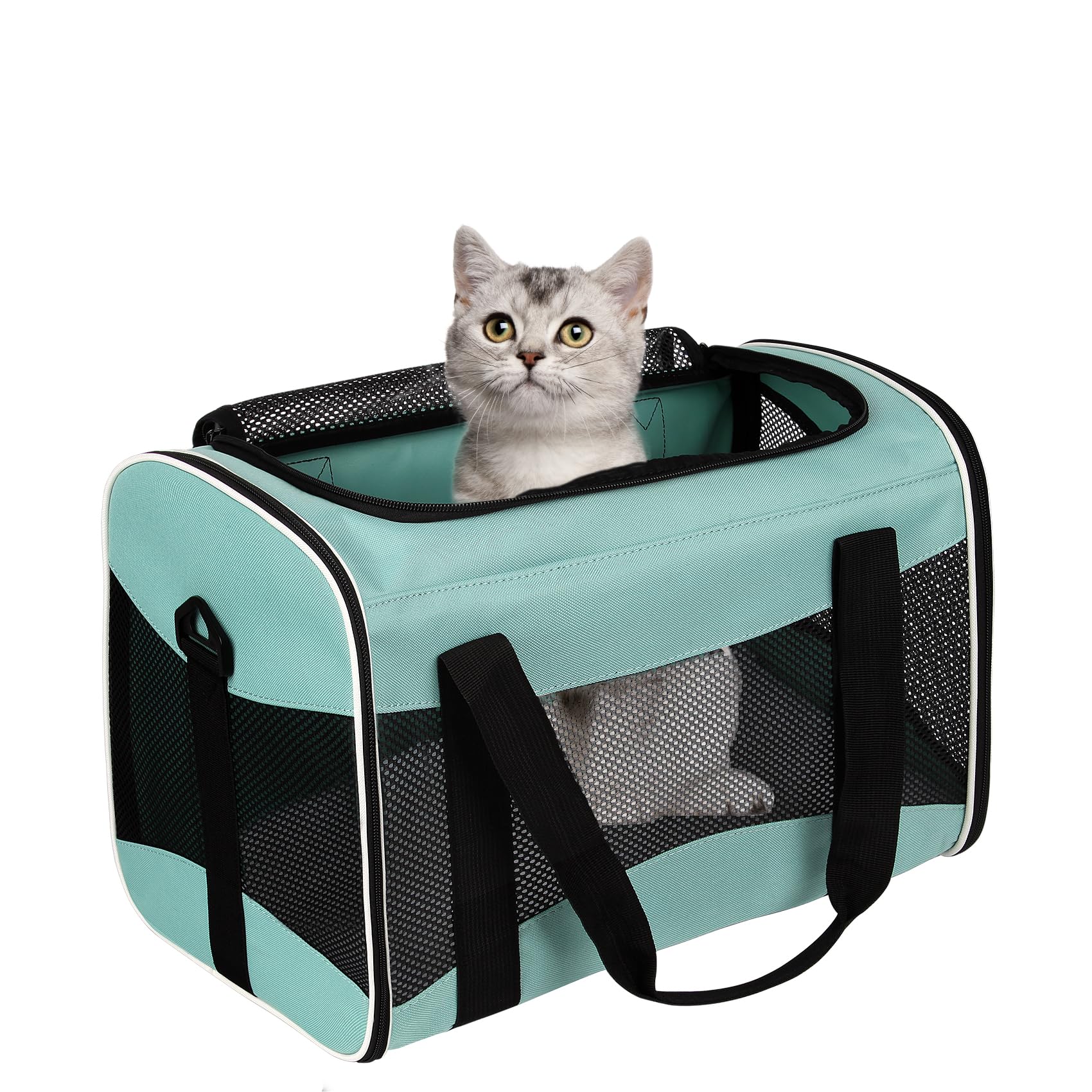 Cat Carrying Case Pet Dog Carrier Soft-Sided Cat Bag Airline Bag