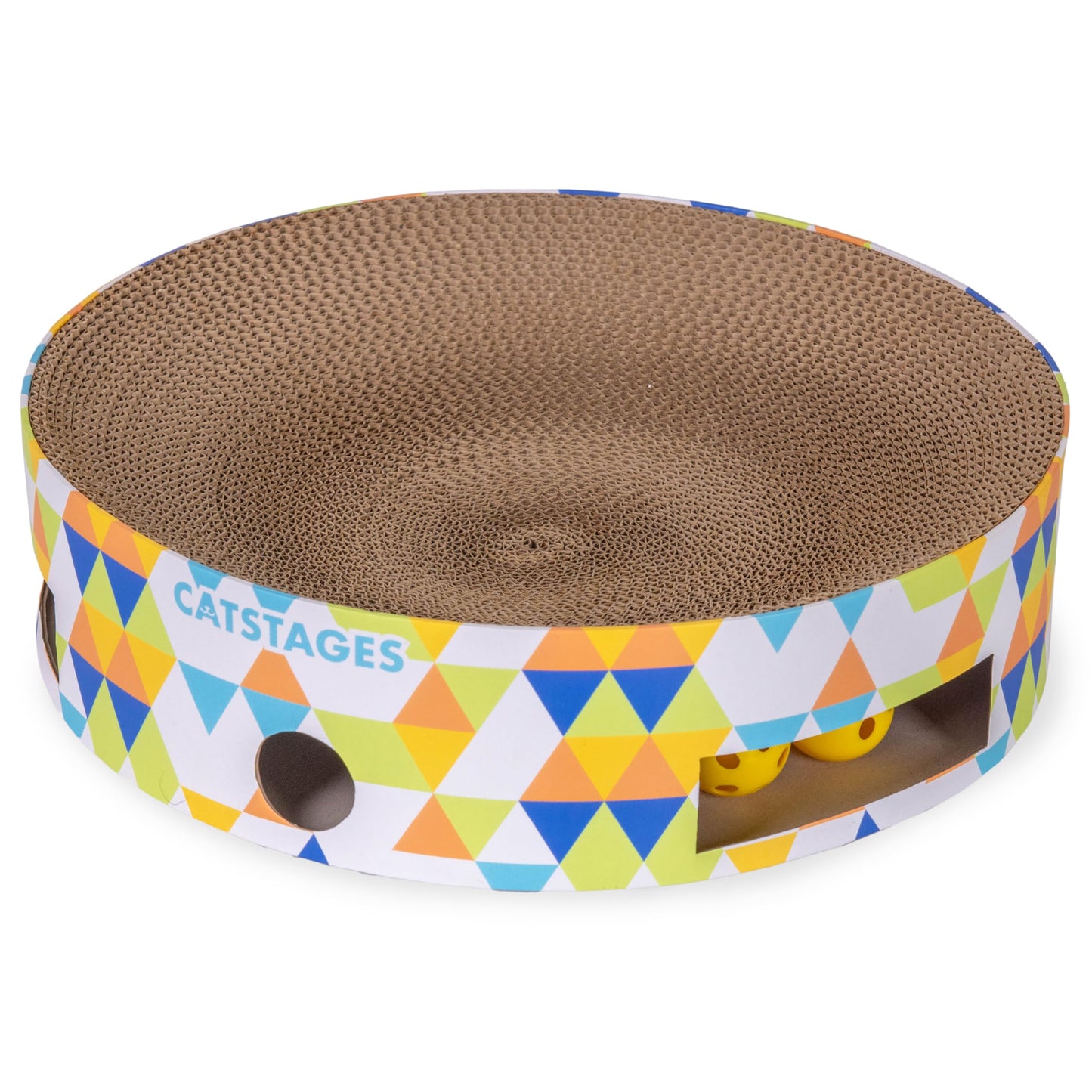 Catstages Bowl Track Scratcher Cat Ball-Track Toy, Scratcher