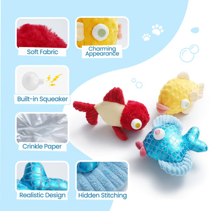 Nocciola Tough Dog Toys, Squeaky Dog Toys to Keep Dogs Busy with Toys